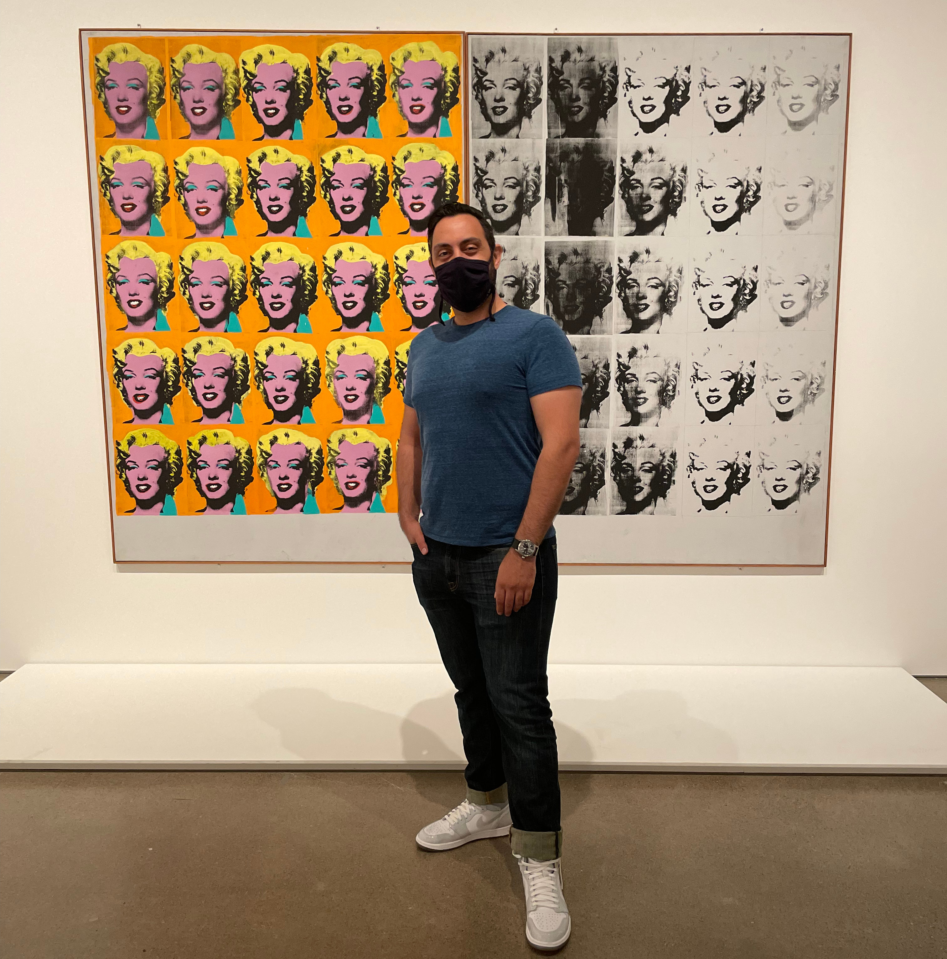 Me at the Andy Warhol Exhibit in Toronto 2021